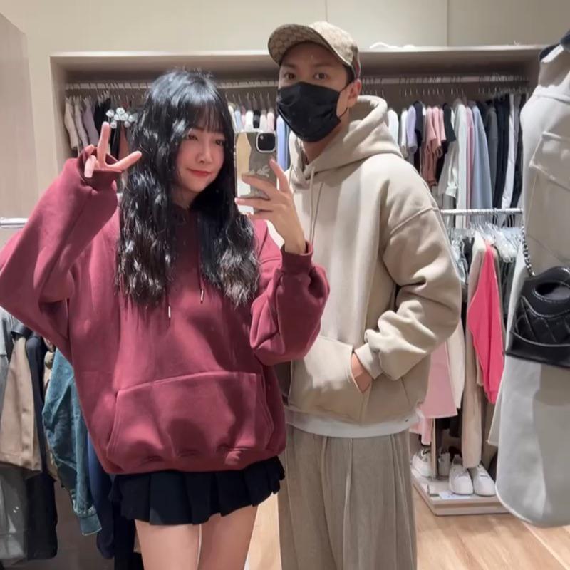 質感重磅內刷毛帽T(男女共穿)