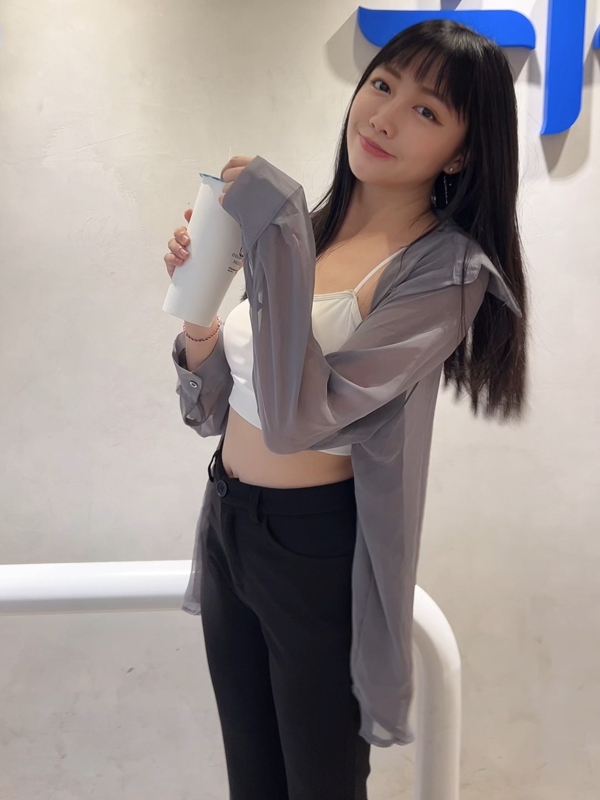 韓系透膚簡約襯衫