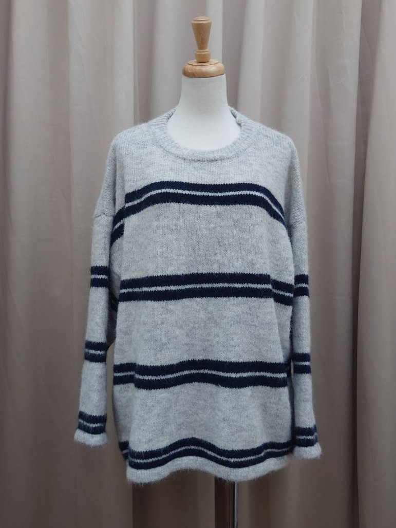 寬鬆條紋針上衣<首周限定優惠$595中>