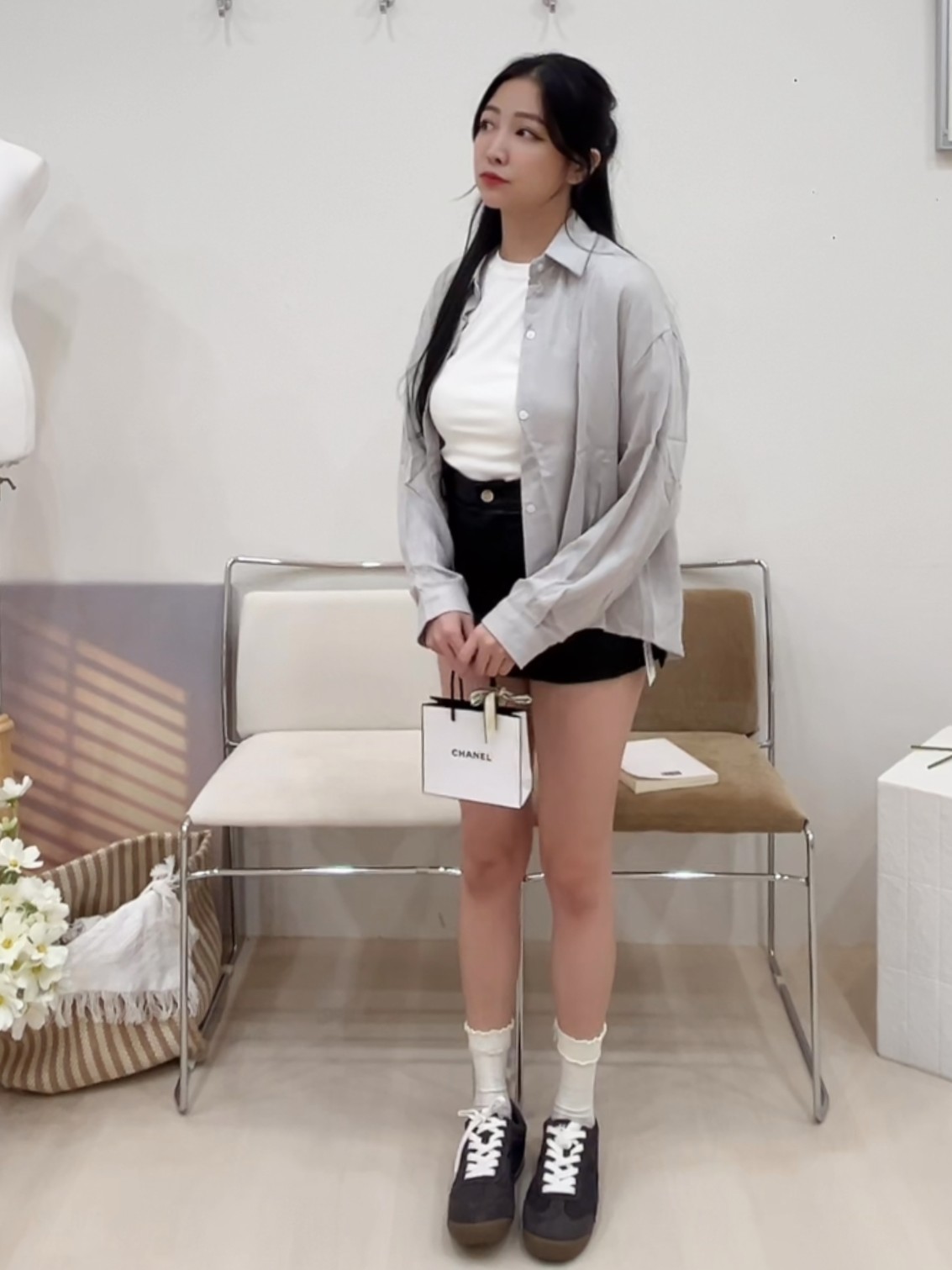 簡約棉麻長袖襯衫(首周優惠399)