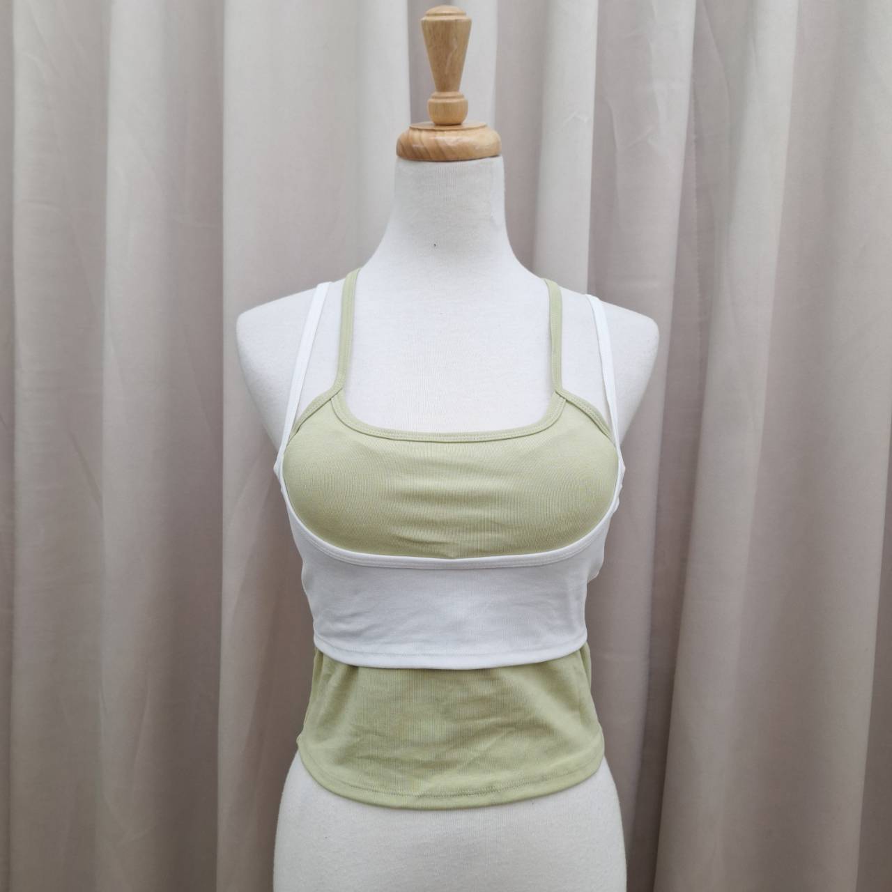 假兩件美背拚色背心(不可拆)(首周優惠2件498)