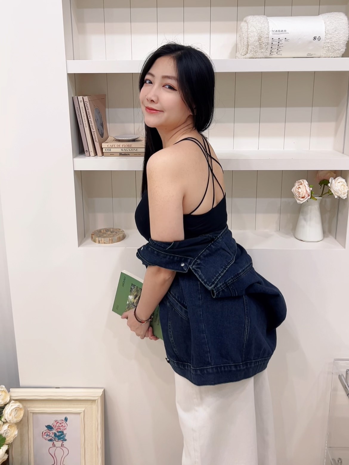 雙肩帶可調節背心(不可拆)