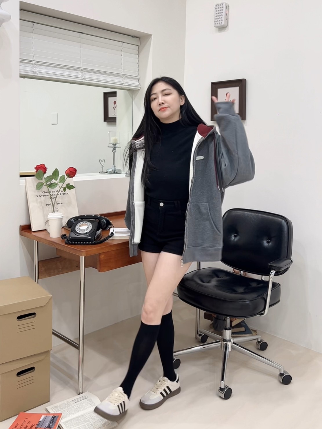 韓系連帽撞色休閒外套<首周限定優惠$590中>