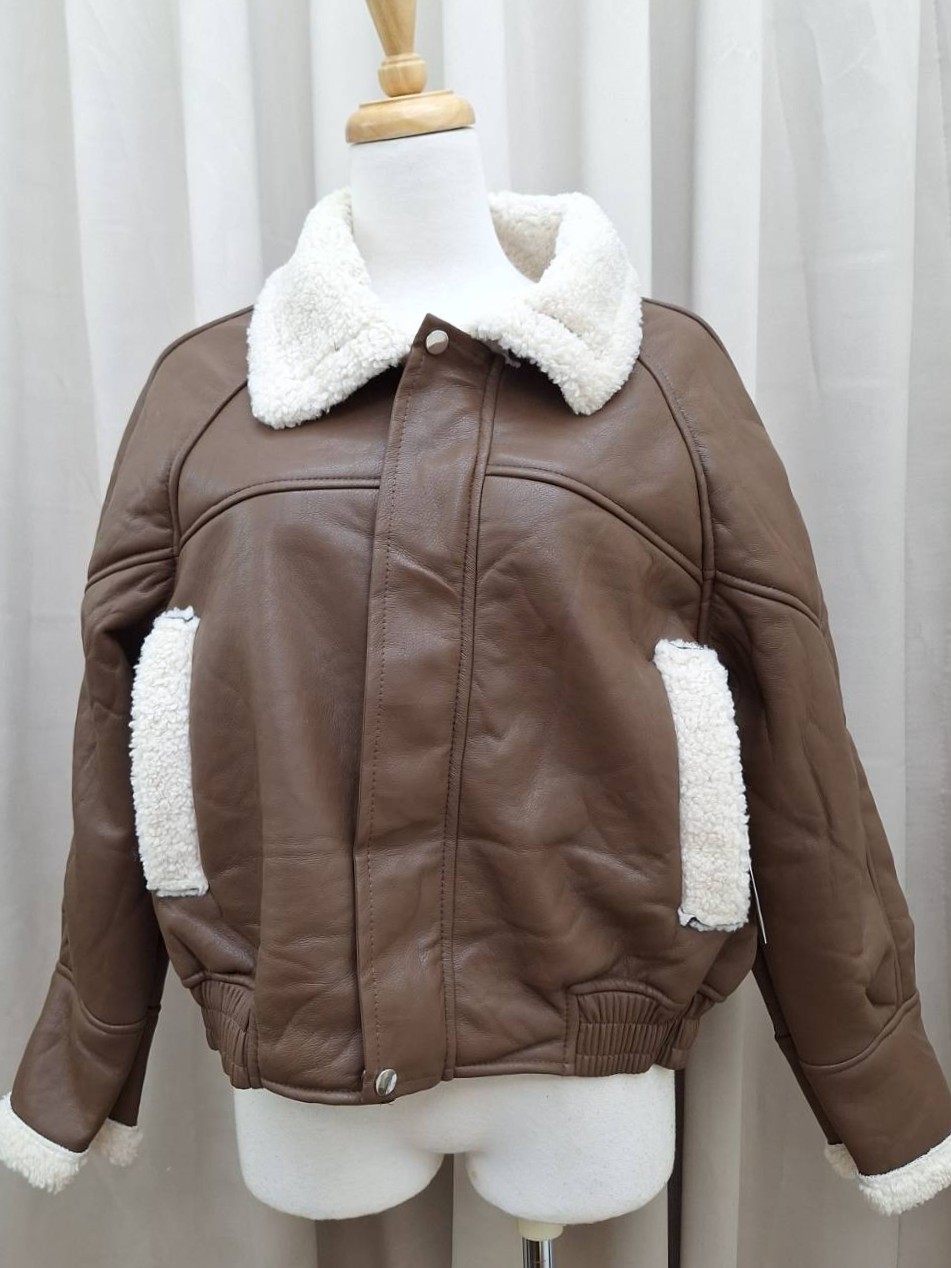 毛毛翻領鋪毛皮外套<首周限定優惠$1310中>