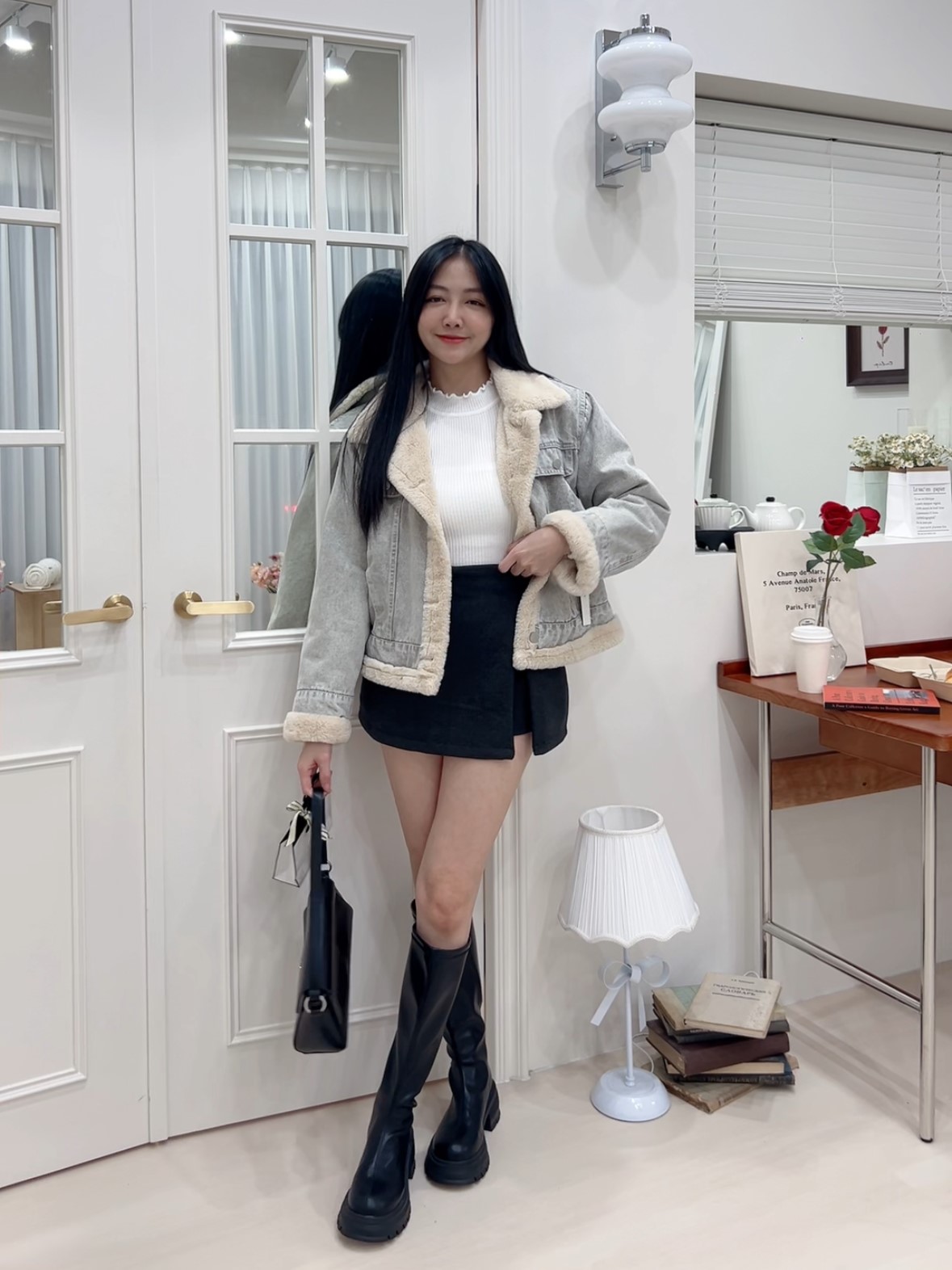 經典牛仔羊羔毛外套<首周限定優惠$1310中>