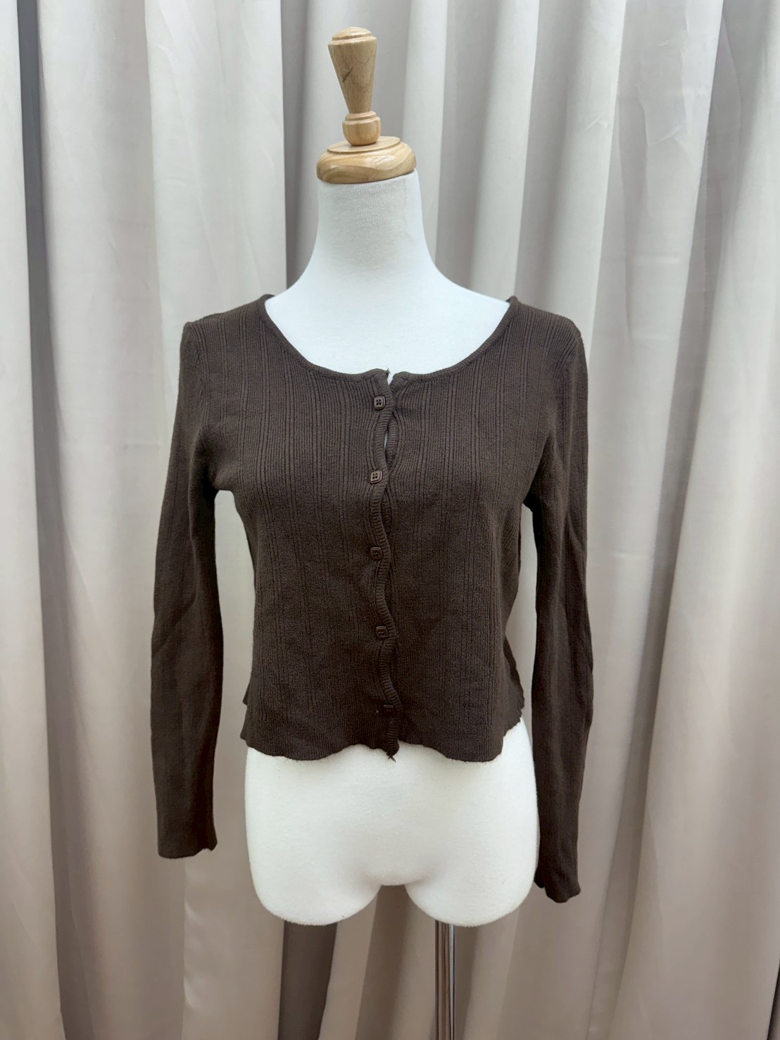 氣質小方釦針織外套