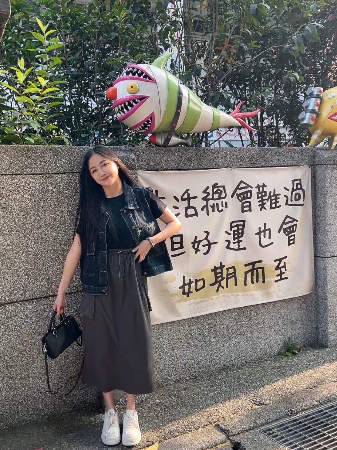 休閒大口袋牛仔背心