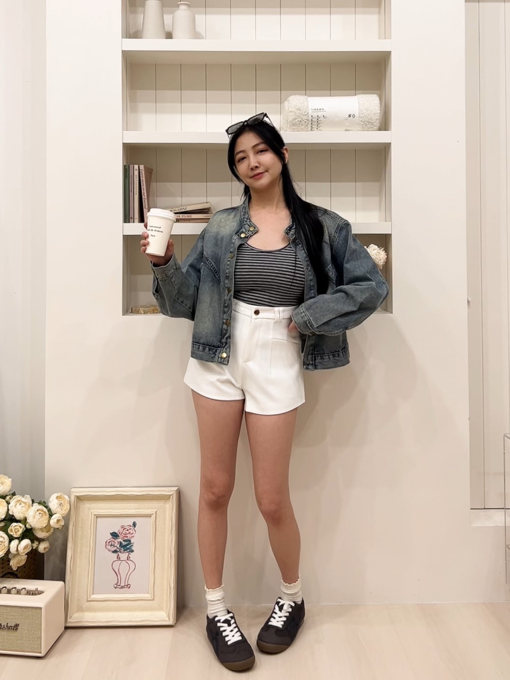 個性V 型車線牛仔外套(首周優惠$799)