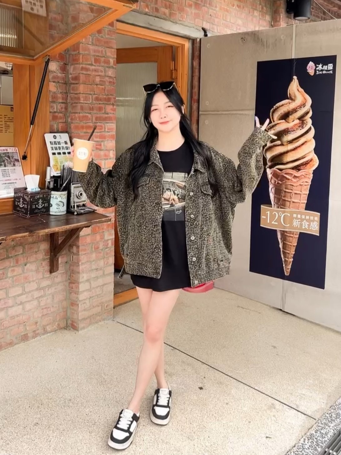 復古時髦豹紋牛仔外套(首周優惠$980)