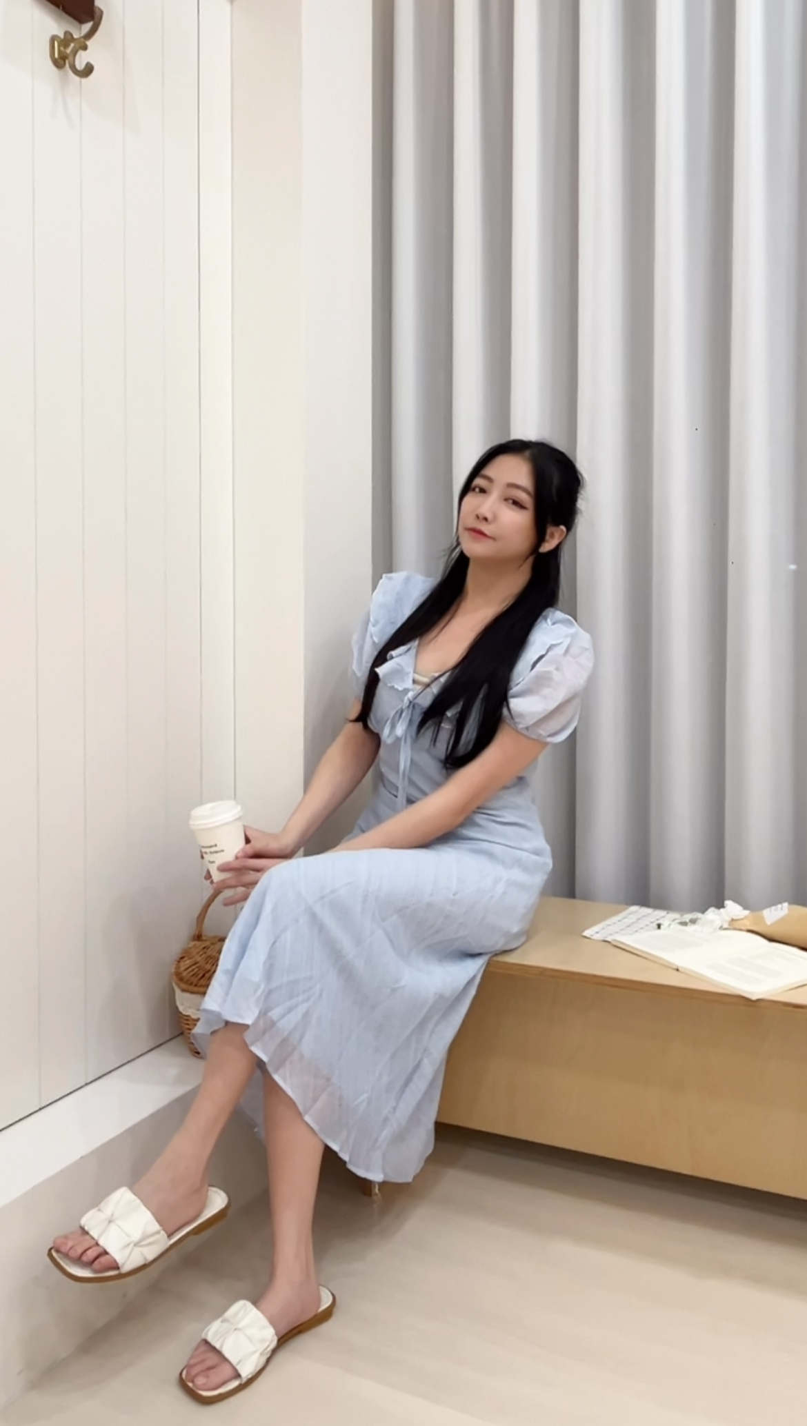 小清新荷葉邊連身洋裝(首周優惠599)