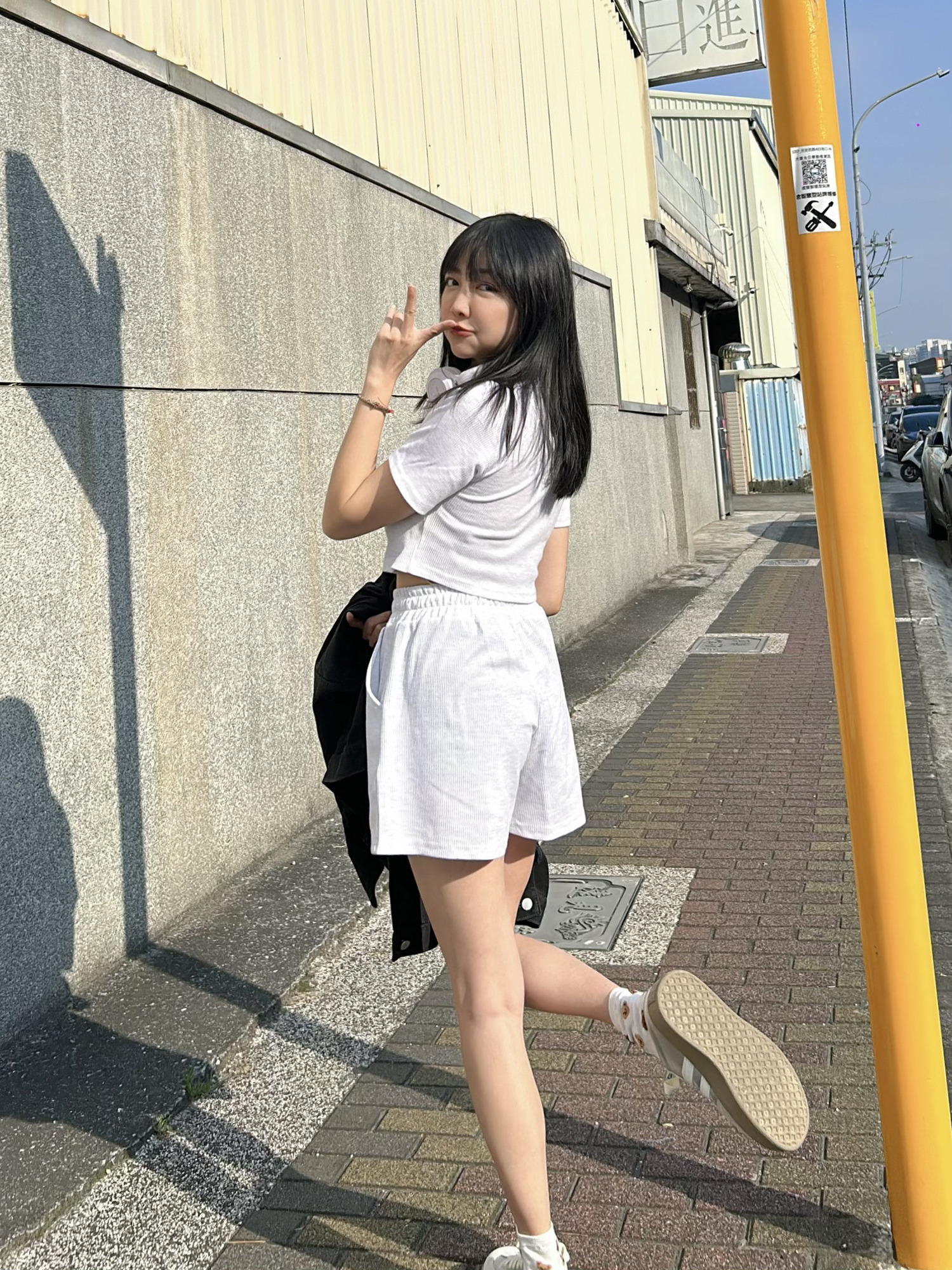 彈性蜂巢布口袋短褲