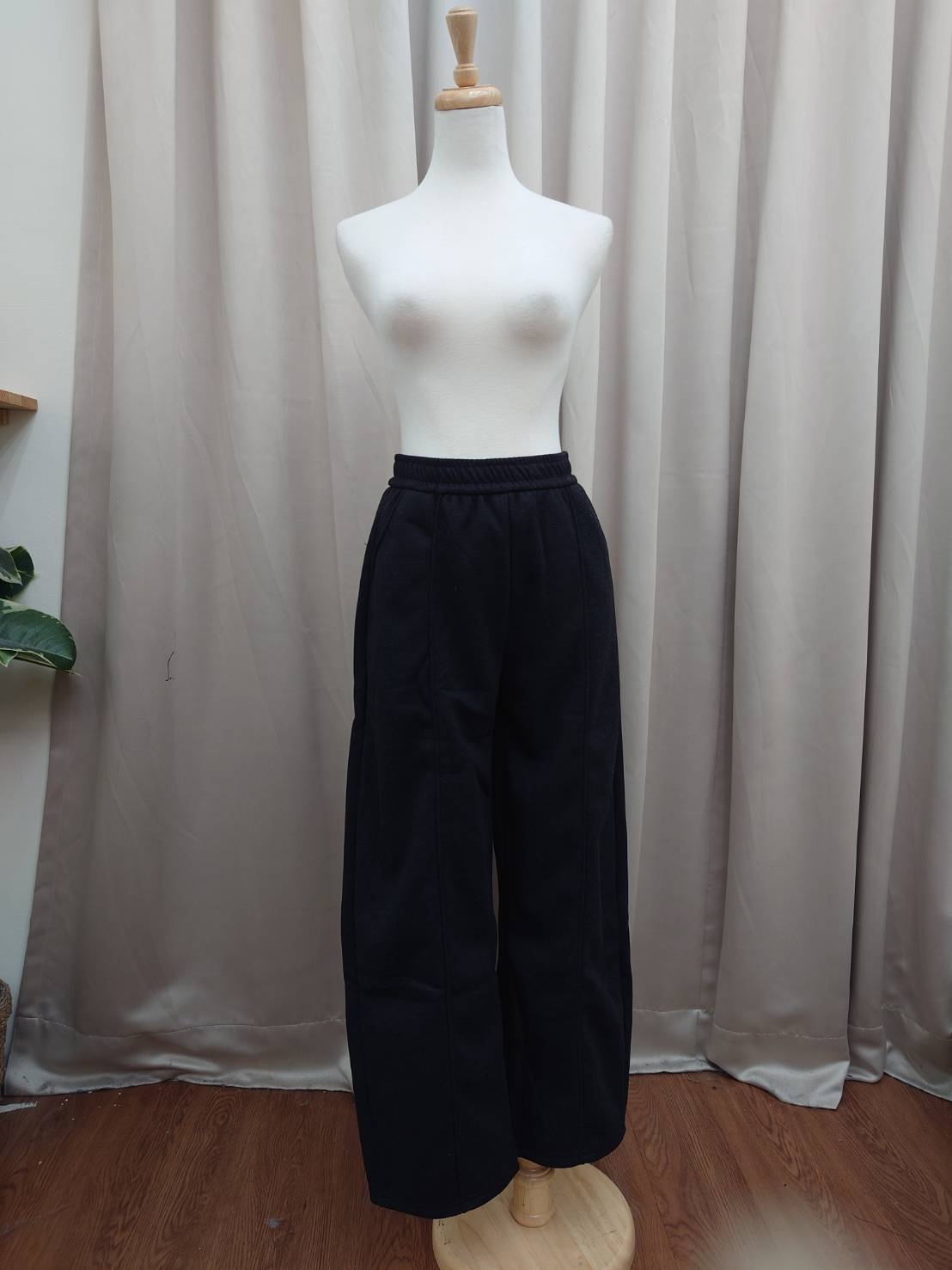 秋冬加絨休閒車線長褲