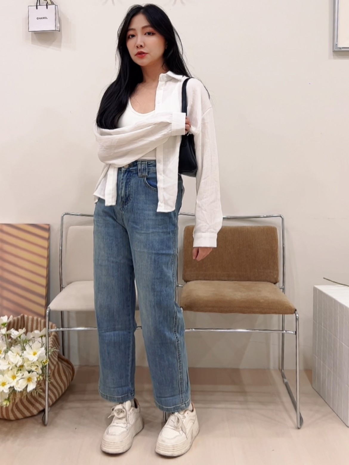 韓國時髦修身男友哈倫牛仔褲(首周優惠)