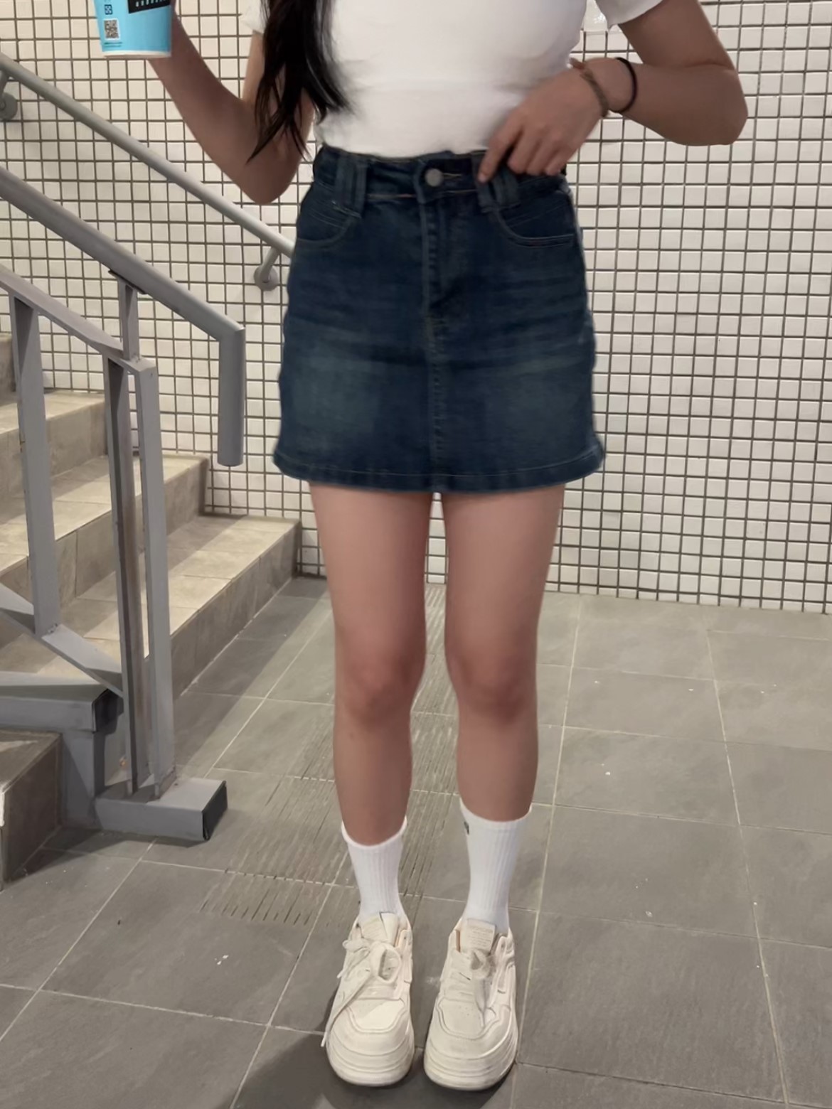 春夏A字牛仔短裙