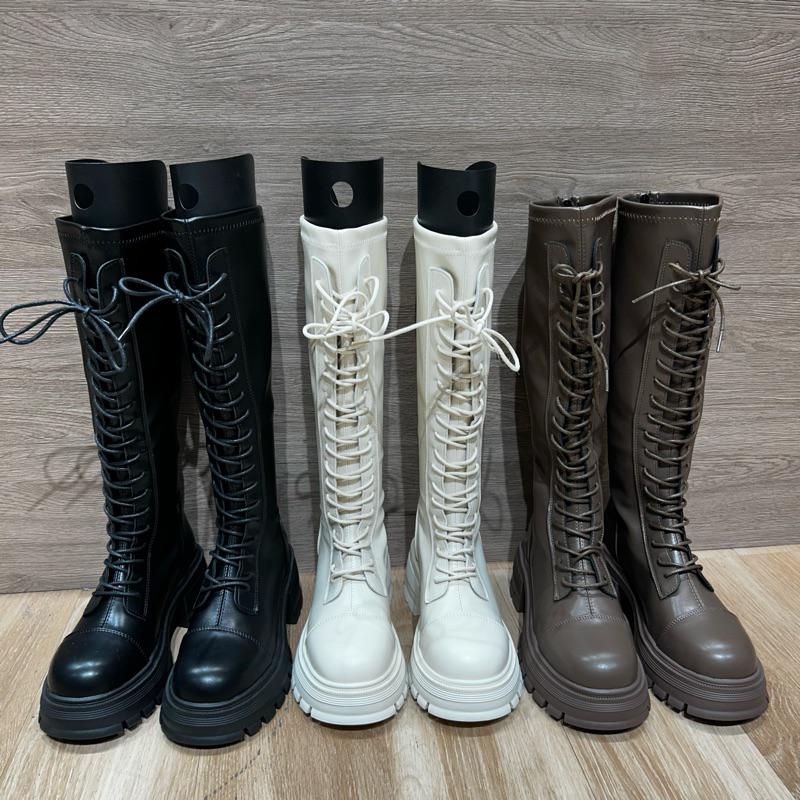 妞必收綁帶長靴-6CM