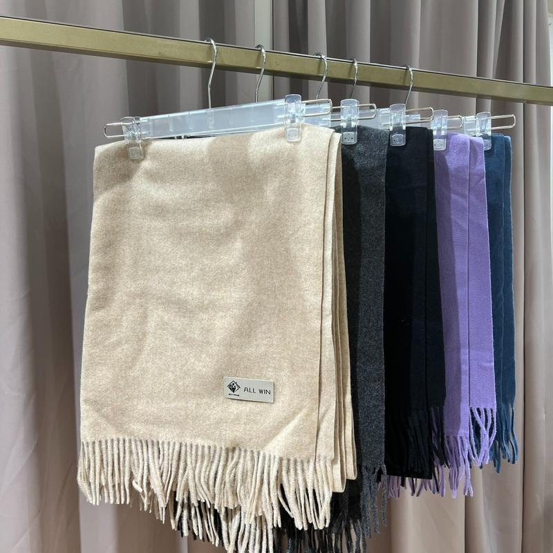 高級感羊毛素面圍巾(男女可用)