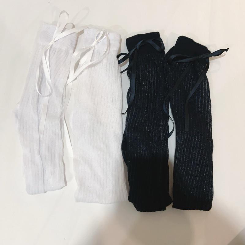韓國小姐姐蝴蝶結膝下襪